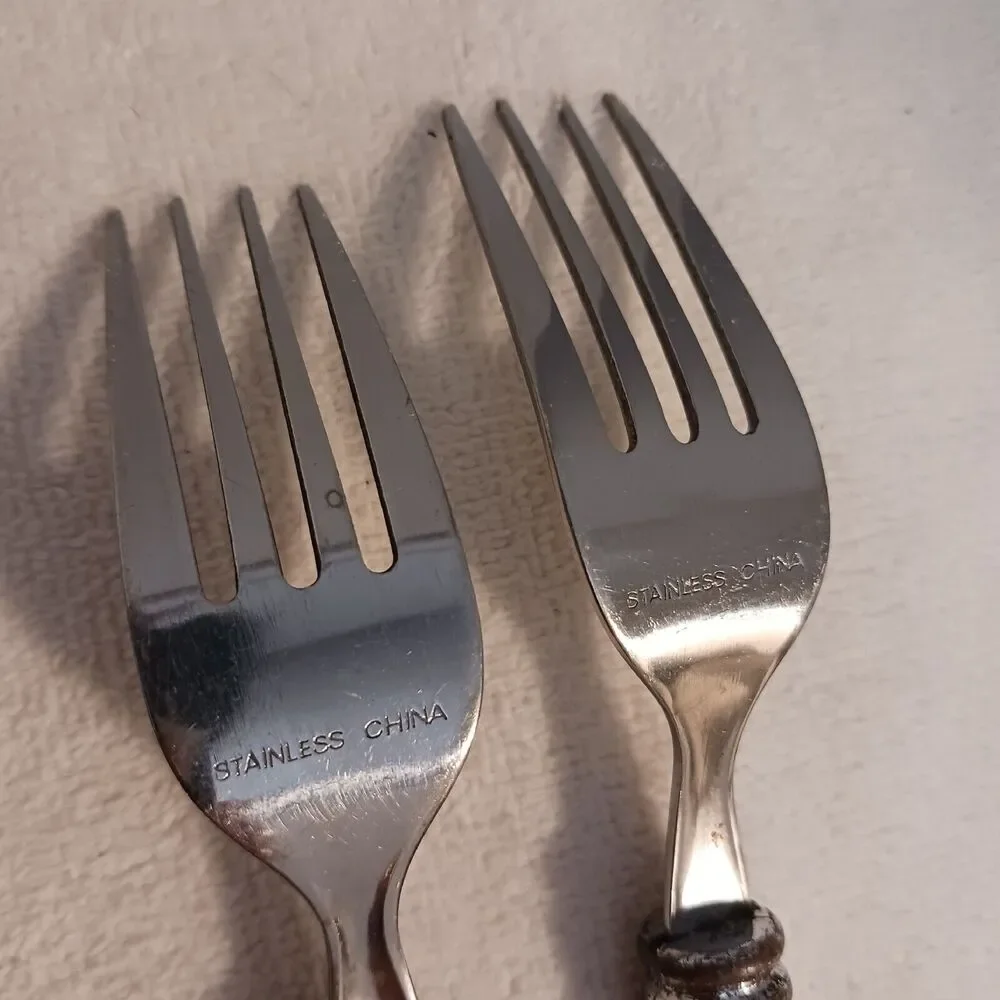 MCM Flatware 26 Pc Unique Twisted Rope Lucite Plastic Handle Utensils Medieval